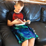 Weighted Lap Pad for Kids - 5lb Calming Sensory Lap Blanket with Sequin Flip Fabric for Tactile Stimulation Engagement - Promotes Comfort Focus and Relaxation - Image 4