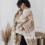 "Iris Style" Autumn/Winter Tie-Dye Faux Rabbit Fur Blanket, Super Soft Nap Blanket, Simple Sofa Blanket, Light Luxury